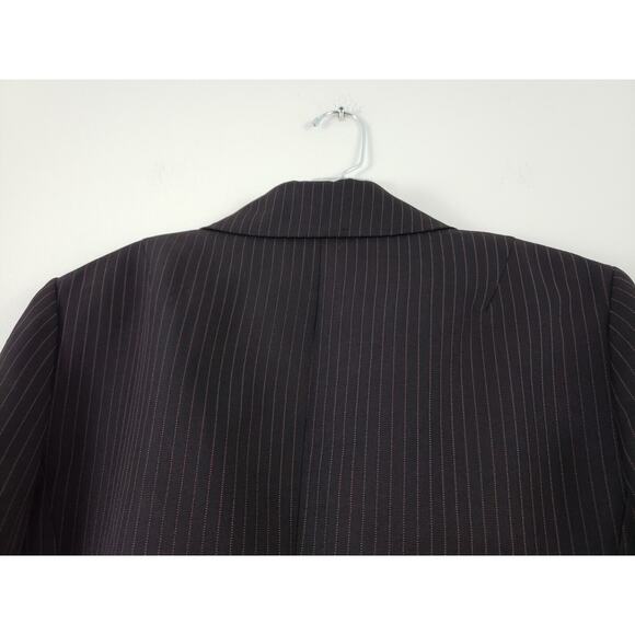 (Ma) Le Suit Jacket Womens Size 14 Lined Blazer Stripe Office Siren Office core - Picture 6 of 8